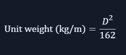 Civil engineering - Unit weight formula
