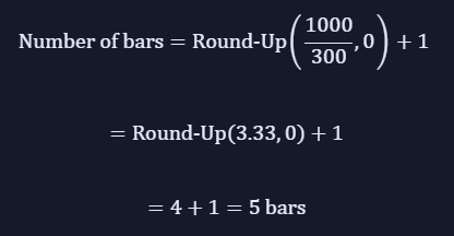 Round up number calculation formula