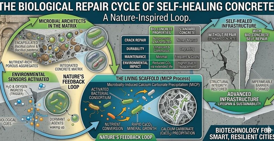 Self‑Healing Concrete