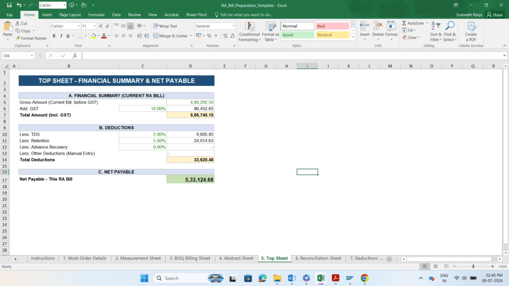 RA Billing Preparation