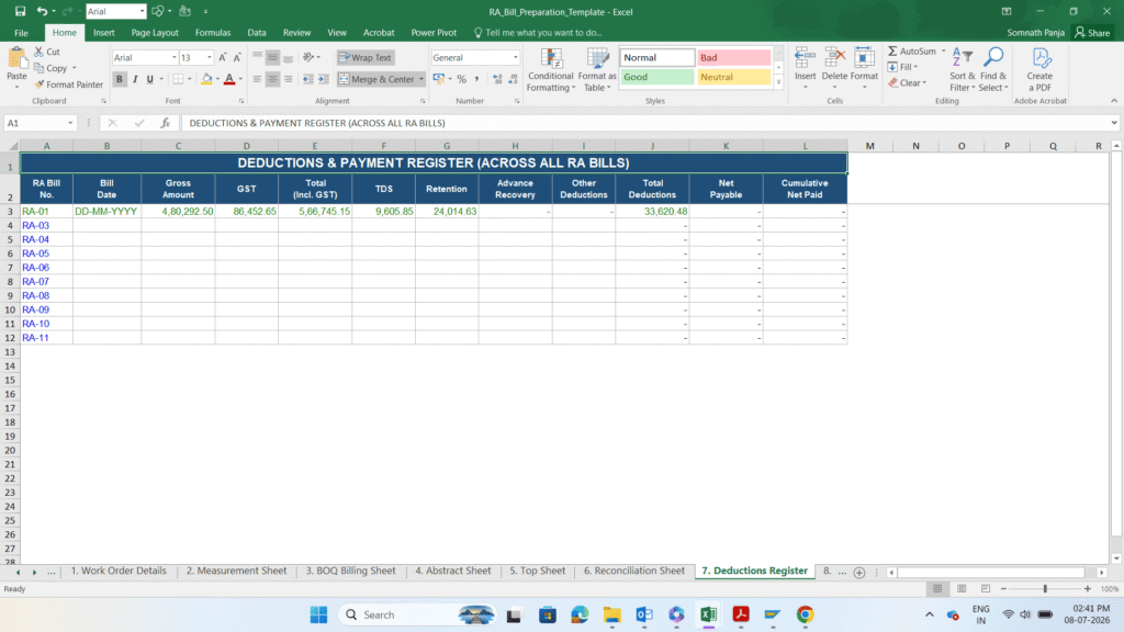 RA Billing Preparation